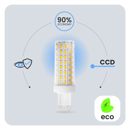 4x LED Kapseln G9, LED-Lampe 12W = 100W 1152lm 360° 3000K warm LUMILED