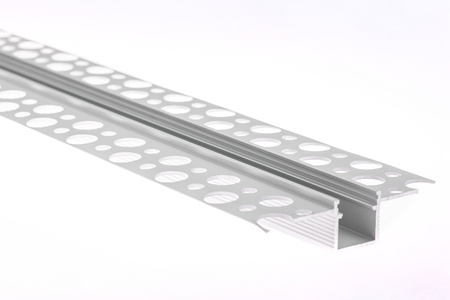 Architektonisches Aluminium LED-Profil für Gipskartonplatten mit Klarglasabdeckung, 1m LUMILED
