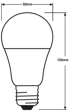 LED-Lampe E27 A60 6W = 40W 470lm 2700K Warm 240° OSRAM Star Dusk Sensor