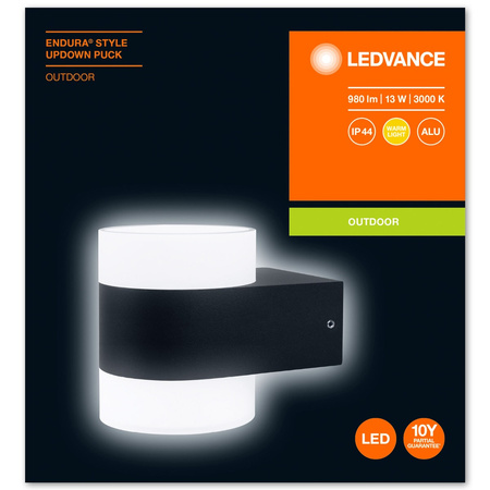 Wandleuchte 13W Endura Style UPDOWN Puck LEDVANCE Wand-Fassadenleuchte