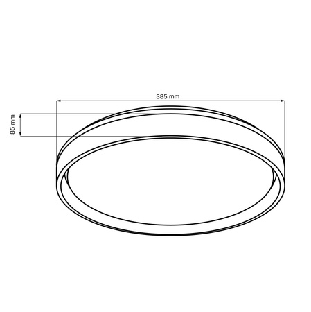 Plafond LED-Deckenleuchte 48W 5200lm CCT 120° Weiß IP44 Pilot Dimmbar Eliza Sanico Goldlux