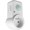PIR-Bewegungs- und Dämmerungssensor für 120°-Steckdose 9 m Innenbereich Weiß