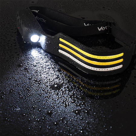 Wiederaufladbare Kopftaschenlampe 3x COB + XPE Pro Series VA0130 VAYOX