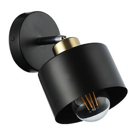 Wandlampe Spotlight Wandlampe E27 Moving Black Copper Elza Masterled