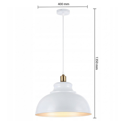 Masterled Deckenleuchte Hängelampe E27 Weiß Kupfer Flara