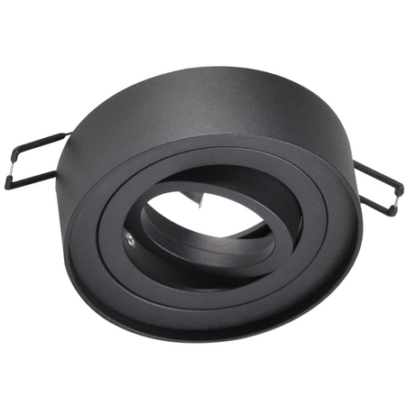 Deckeneinbauleuchte MR16 GAJA Tuba Spot Round Movable Schwarz GOLDLUX