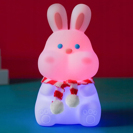 LED Tischlampe für Kinder 1.5W 28lm 3000K Warm RGB 360° Weiß Masterled Rabbit