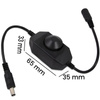 Dimmer für LED-Streifen Manueller Controller 6A 12 - 24V SCHWARZ