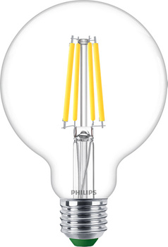 Globe E27 G95 LED Lampen 4W = 60W 840lm 4000K Neutralfaden PHILIPS Ultra Efficient