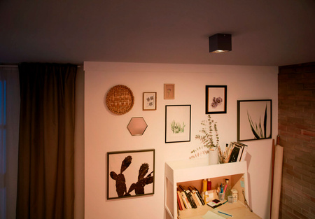 LED-Halogen-Anbauleuchte 4,5W BOX Beweglich Schwarz PHILIPS