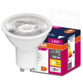 GU10 LED Leuchtmittel 4,5W = 50W 350lm 3000K Warm 36° OSRAM Value