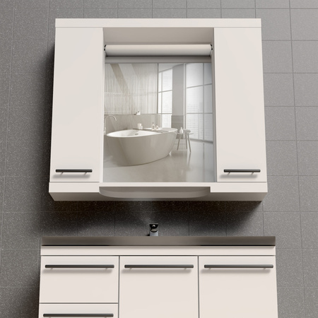 LED Badezimmer Wandleuchte 15W 1720lm 4000K Neutral Weiß Chrom IP44 ALEX Sanico Goldlux