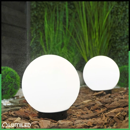 Gartenleuchte E27, Kugelleuchte 20cm IP65 LUMIKULA2 LUMILED