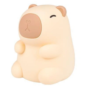 LED Kinder Dekorative Capybara Nachtlicht 2.5W 18lm 3000K Warm RGB 360° Braun Masterled