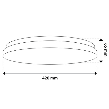 LED Decke Plafond Aufputz 36W 4000K CELIS Rund IP44 ALS LUMILED