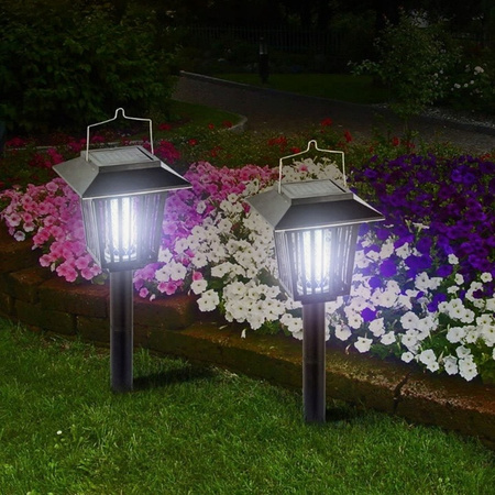LED Insektizid angetriebene Solar-Taschenlampe Gartenlampe IP44 Outdoor Dämmerungssensor
