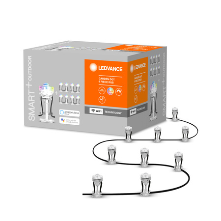 Dekorative RGB-LED-Lichtpunkte 2,5W SMART+ WiFi GARDEN 9 Dot LEDVANCE