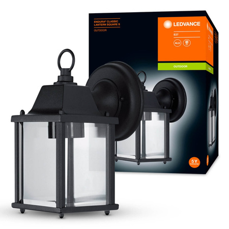 LED-Gartenwandleuchte E27 Laternenbefestigung Schwarz ENDURA CLASSIC LATERN LEDVANCE