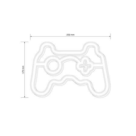 Dekorative LED Batterie Lampe 3W Weiß Neon Sanico Goldlux