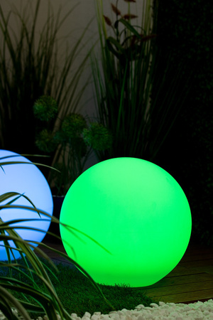 Gartenkugel SOLARLAMPE für den Garten TERRESTRISCHE LED RGB 30cm + Fernbedienung