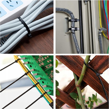 Starker Kabelbinder 3,6x150mm schwarz 100 Stück ECOLIGHT