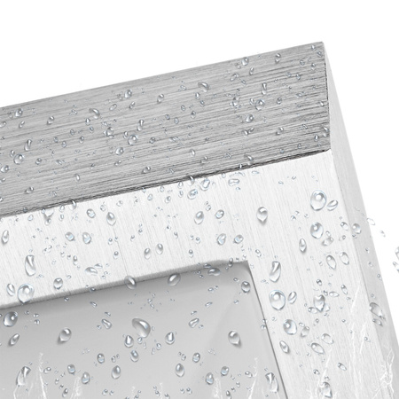 Decken-LED-Leuchte Decken- und Wandleuchte quadratisch 2 xE27 IP44