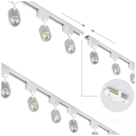 Sammelschiene gerade 1-Phasen-Schalter Intern Weiß Kobi