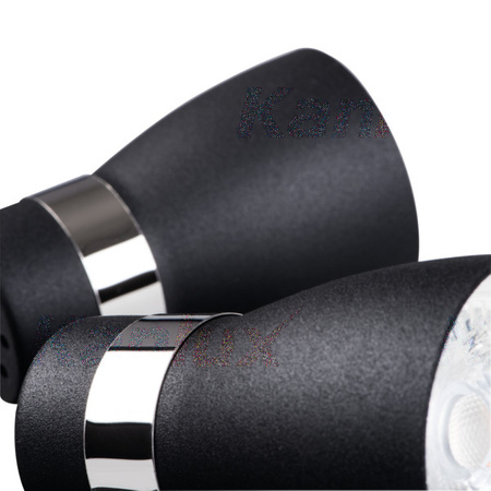 ENALI 3xGU10 schwarze Kanlux Deckenleuchte