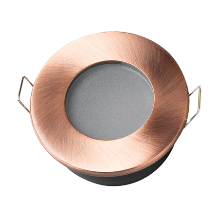 Einbaustrahler GU10, Einbauspot HALOGEN hermetisch für Badezimmer IP44 Kupfer AQUA LUMILED