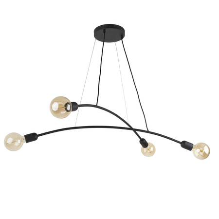 Pendelleuchte HELIX BLACK Loft Kronleuchter 4xE27 2724 TK Lighting