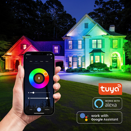 Lampen E27, Glühbirne A70 15W = 100W 1500lm CCT RGB Dimmbar Intelligent TUYA WiFi SMART SAYO LUMILED