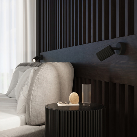 Plafond Deckenleuchte Tuba Spot 3x GU10 Schwarz Carbon Deep Space SL.1582 Sollux