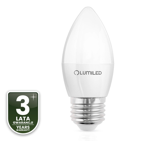 6x LED E14 CANDLE 8W = 60W 6500K Cold White CCD LUMILED Glühbirne