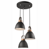 DANIELLE Decke Pendelleuchte 3xE27 Braun Graphit LM-3.80 Lamkur