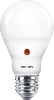 A60 LED Leuchtmittel 6,5W = 60W 806lm 4000K Neutral 250° mit PHILIPS Dämmerungssensor