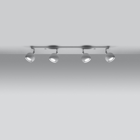 Anbauleuchte OCULARE 4L 4xGU10 Reflektor Halogen Beweglich Minimalistisch Weiß SOLLUX