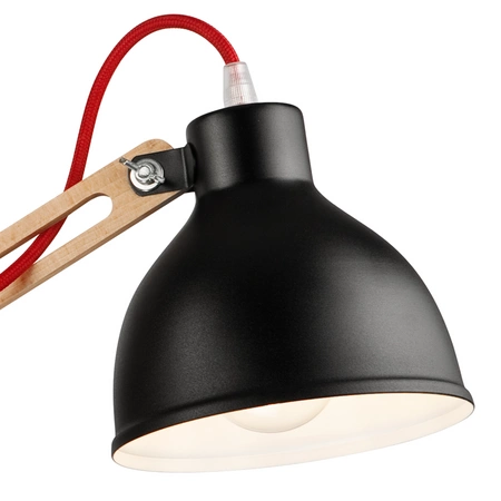 MARCELLO 3xE27 Schwarze Deckenleuchte aus Holz LM-3.96 Lamkur