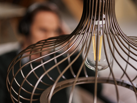 6x LED Lampen E27, Glühbirne ST64 8W = 60W 880lm 360° 4000K neutral Glühfaden Edison LUMILED