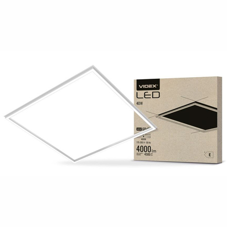 LED-Panel Unterputz-KASSETTE-Rahmen 60 x 60 cm 40W 4000K 4000lm FRAME VIDEX