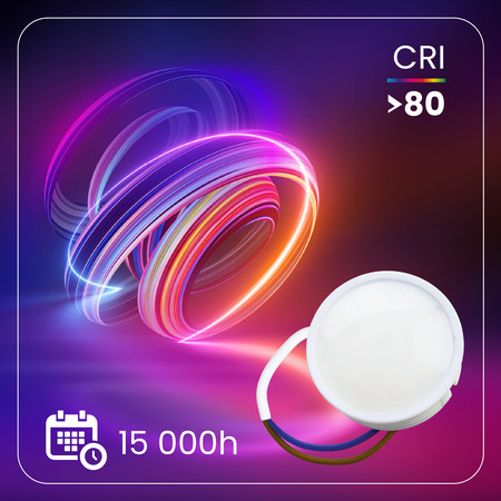 LED Einlege-Modul Milchig 7W = 60W 120° 670lm 3000K Warm Dimmbar LUMILED