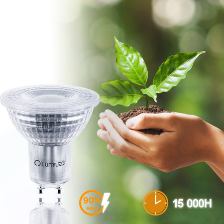 10x LED Lampen GU10, Glühbirne 8W = 80W 650lm 36° 3000K warm Dimmbar LUMILED