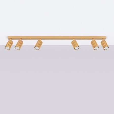 Tuba Spot Reflektor Deckenleuchte 6x GU10 Gold Carbon Deep Space SL.1566 Sollux