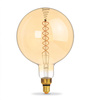 LED Lampen E27 G200 Sphere 8W = 42W 500lm 1800K Warm 360° FILAMENT Amber Dimmbar Videx