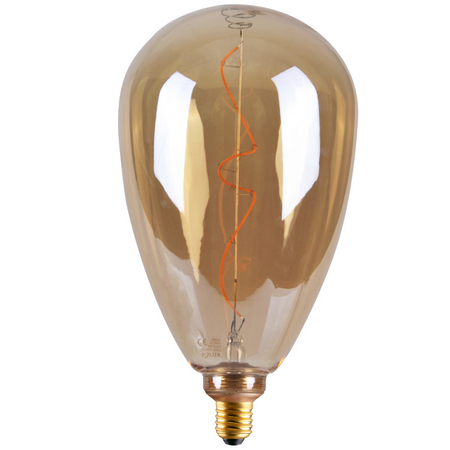 Dekorative LED Lampe E27 FILAMENT S173 4W 260lm 1800K Warm 320° DecoVintage Amber GOLDLUX (Polux)