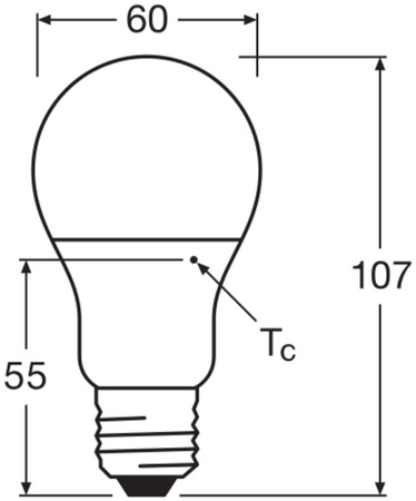 LED Lampen A60 E27 4.9W = 40W 470lm 2700K Warmweiß LEDVANCE