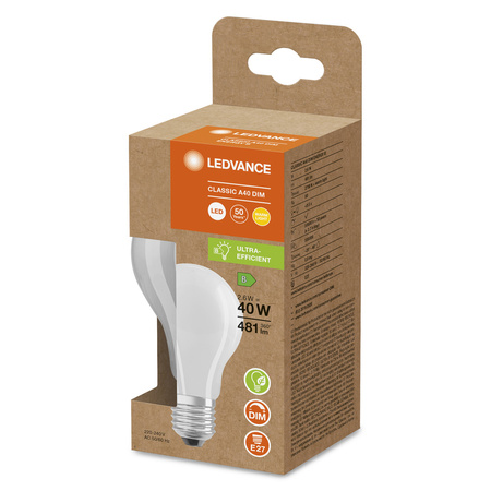 LED Lampen A60 E27 2.6W = 40W 481lm 2700K Warmweiß FILAMENT DIMMABLE LEDVANCE