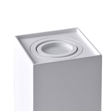 Deckenanbauleuchte Hadar Q1 1xGU10 beweglich quadratisch weiß