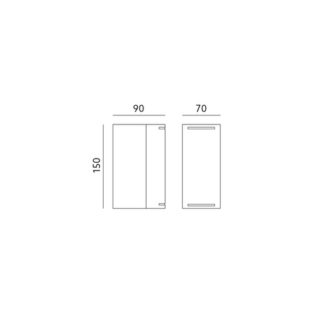 Garten Außenwandleuchte 2x GU10 IP44 Schwarz Quazar Kobi