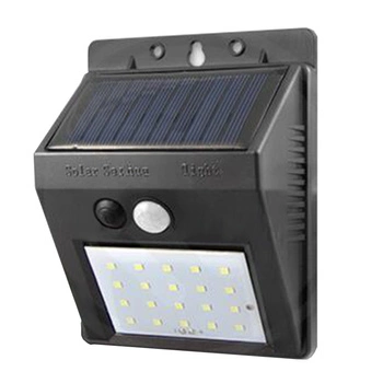 Solar LED-Flutlicht 3W 5500-6000K Kalt IP65 Schwarz Masterled Bewegungsmelder