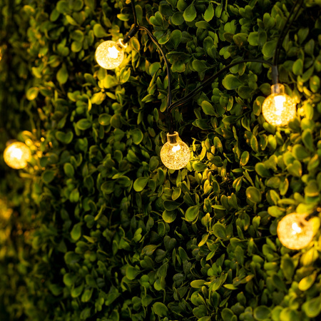 Solar Garden Ornamental Garland Lichterkette 20 Kugeln Warme Farbe 400 cm